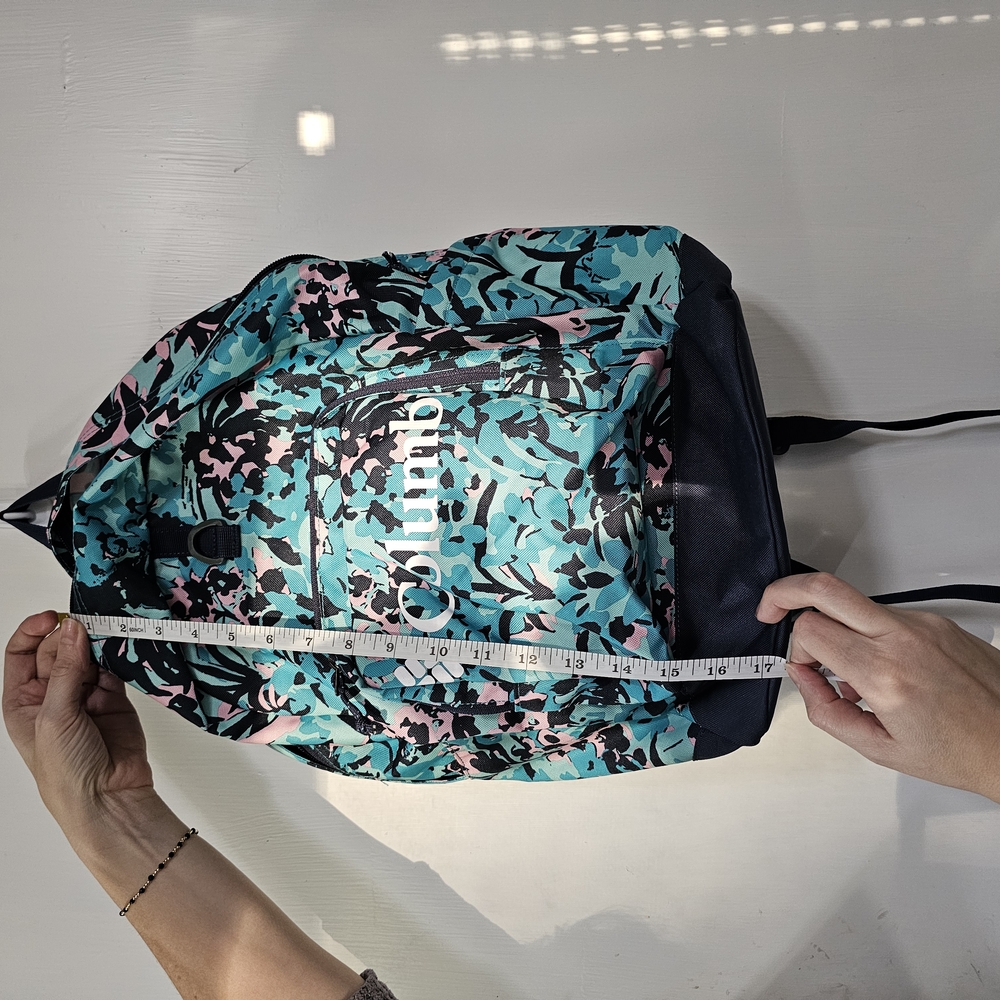Columbia Floral Backpack - Teal and Black